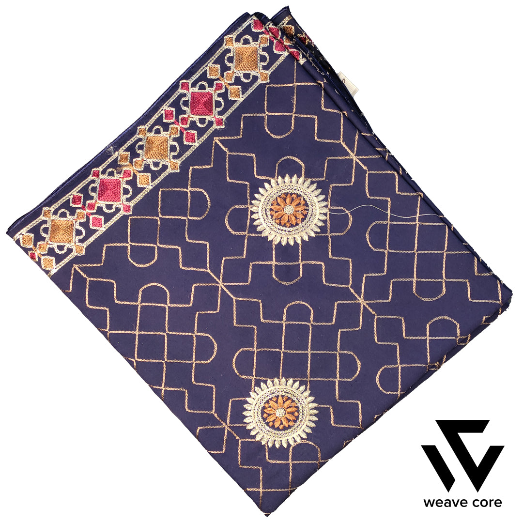 Elegant Embroidered Chaddar - Blue
