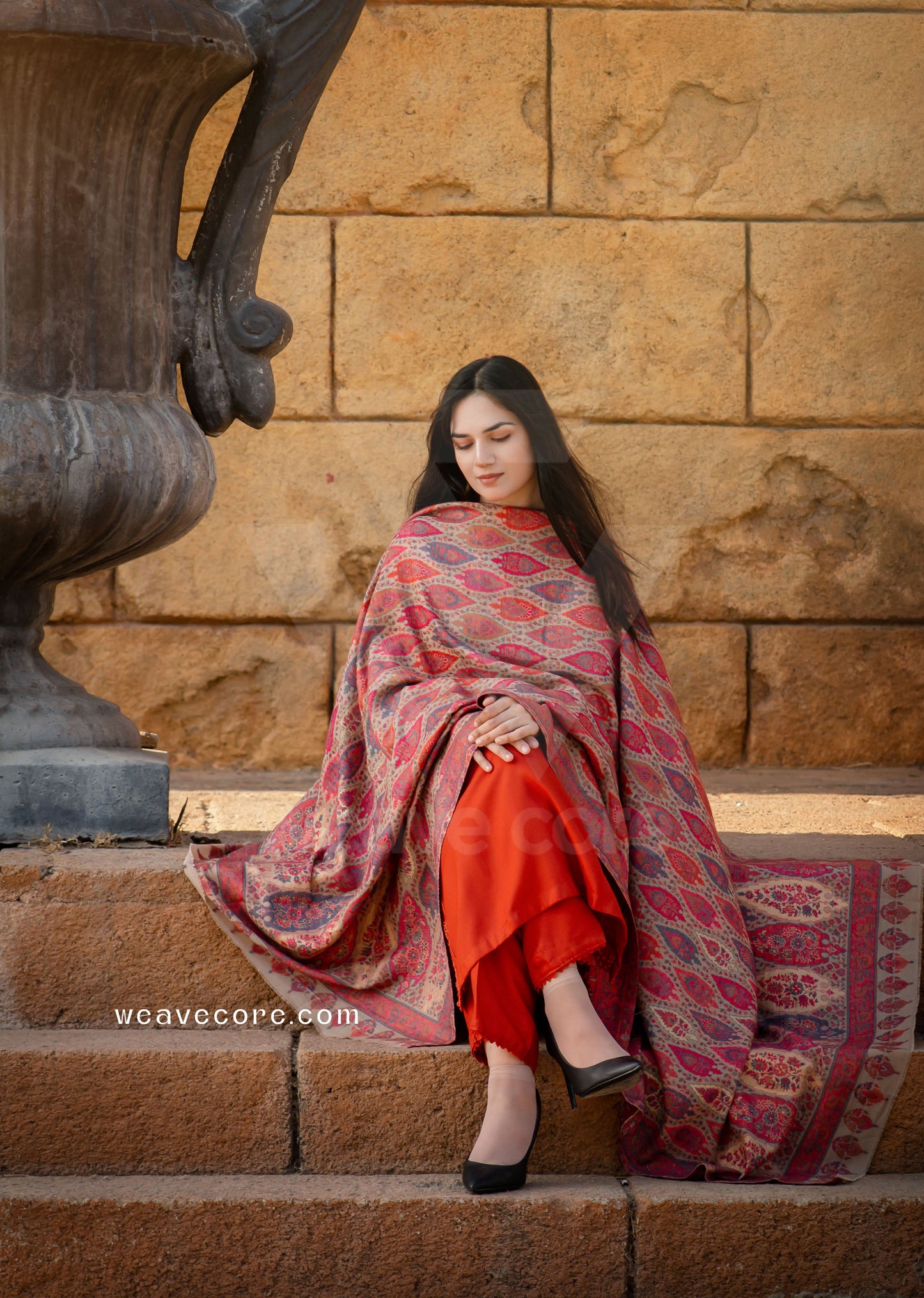 Gulnaar Heritage Kani Wool Shawl