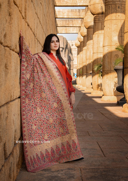 GulRaang Phoolwari Kani Shawl