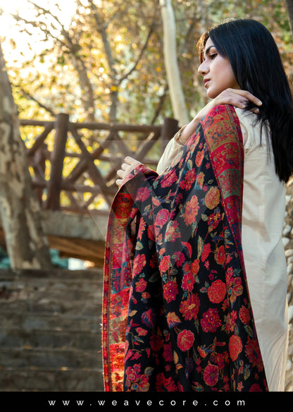 Mehwar Phooldar Kani Shawl with Zari