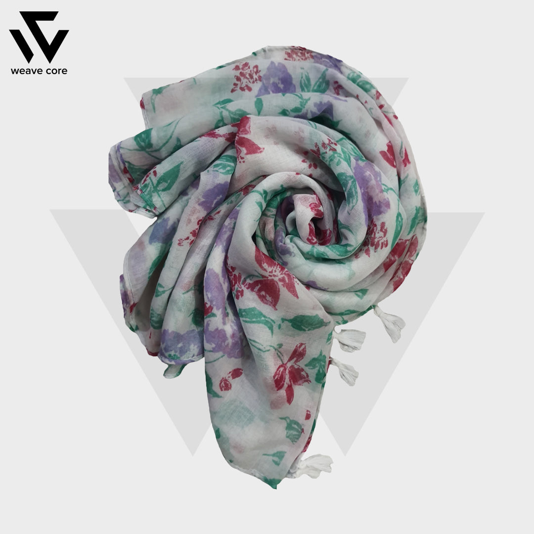 Summer Viscose Scarf Light Shade