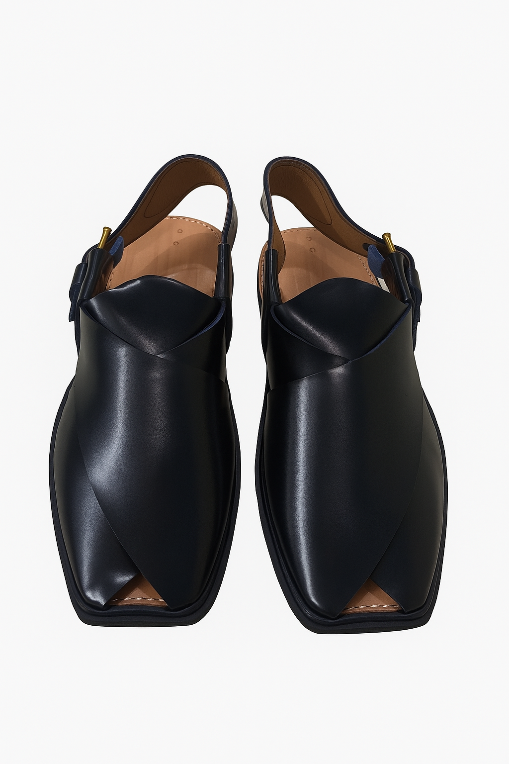 Weavecore Signature Black Peshawari Chappal – Premium Comfort Fit