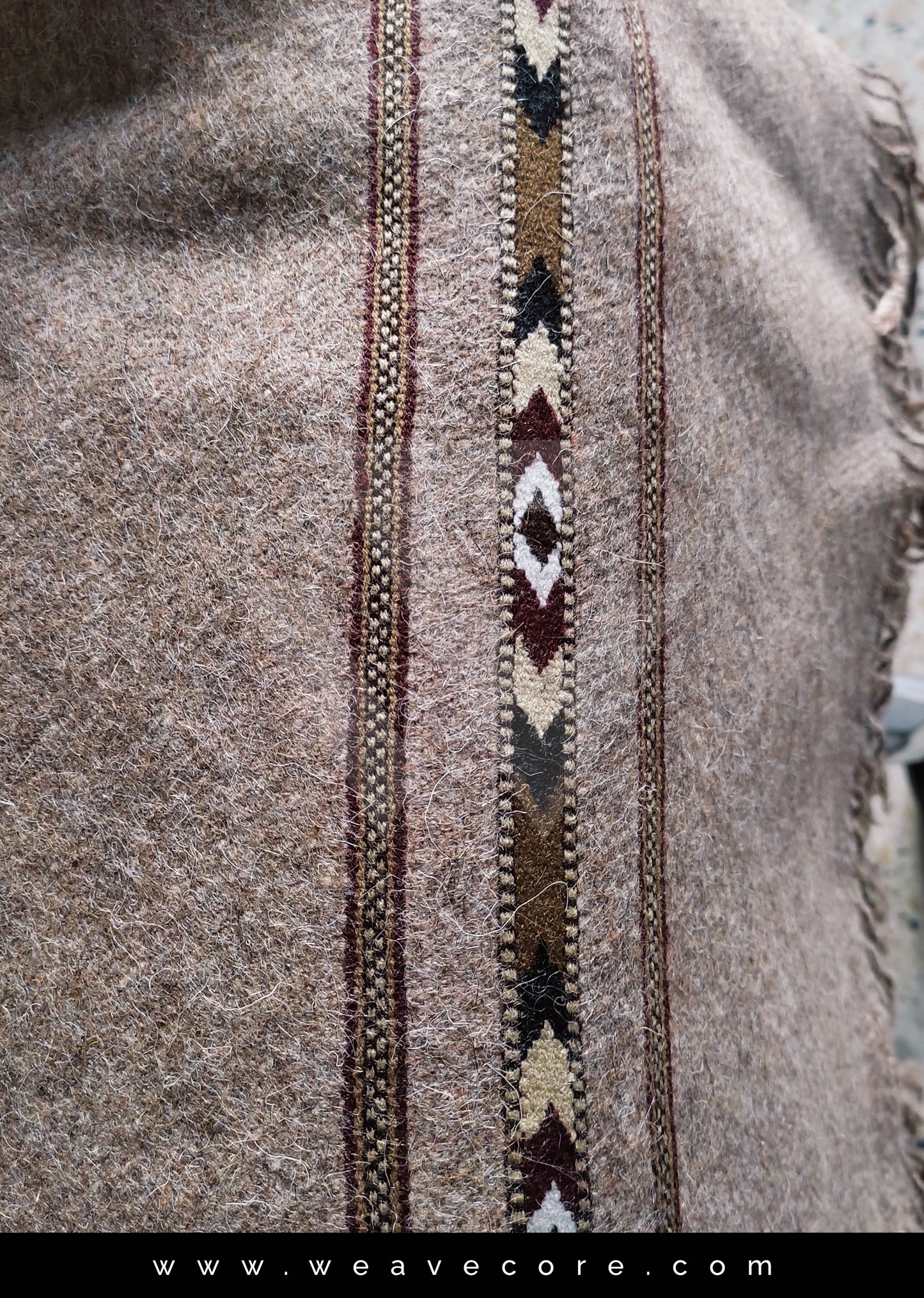 Lamb Wool Light Brown Shawl