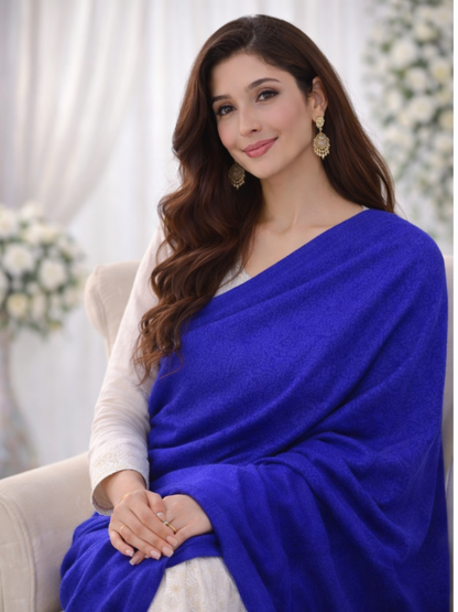Floral Self-Weave Shawl