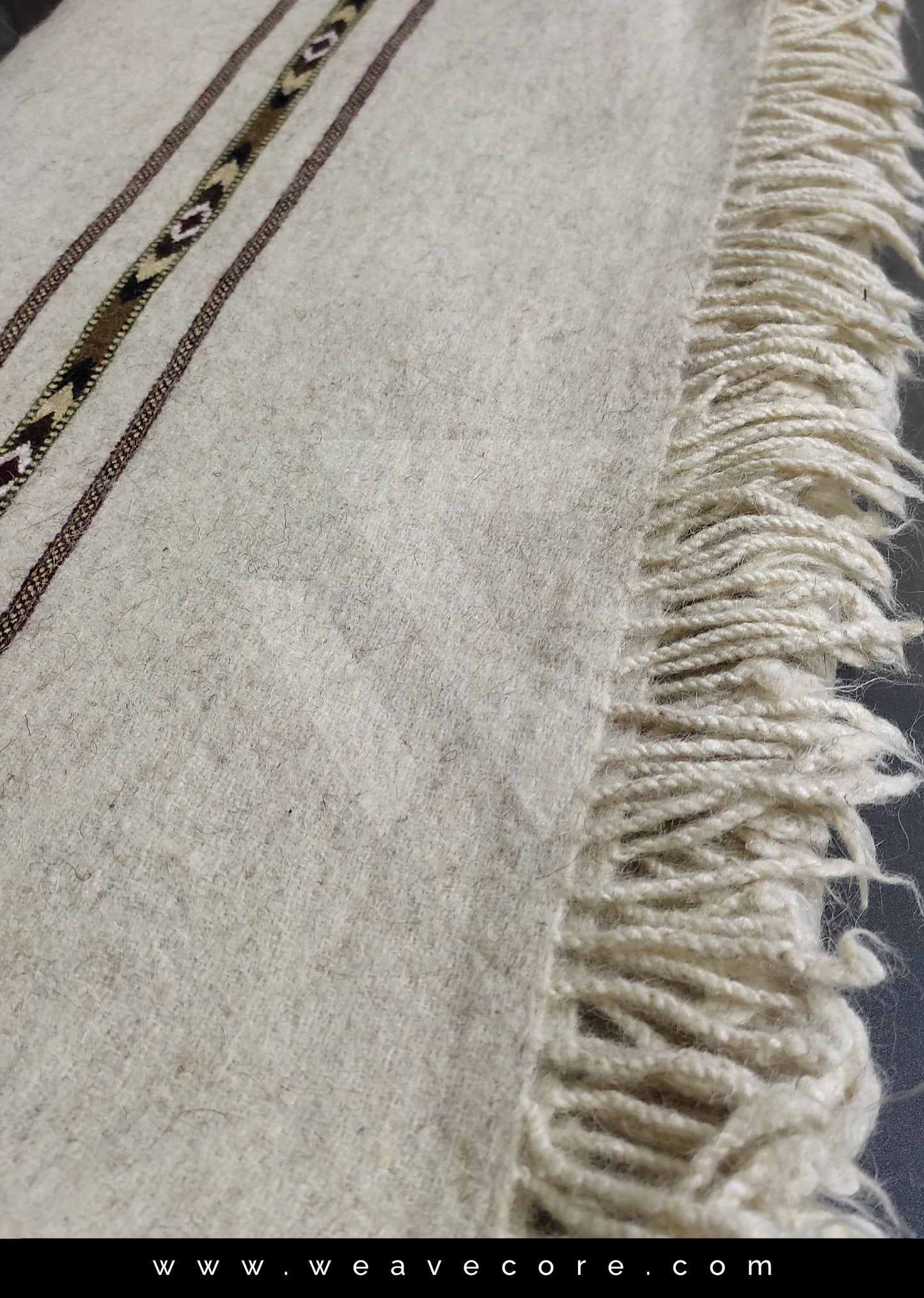 Lamb Wool Pure White Shawl