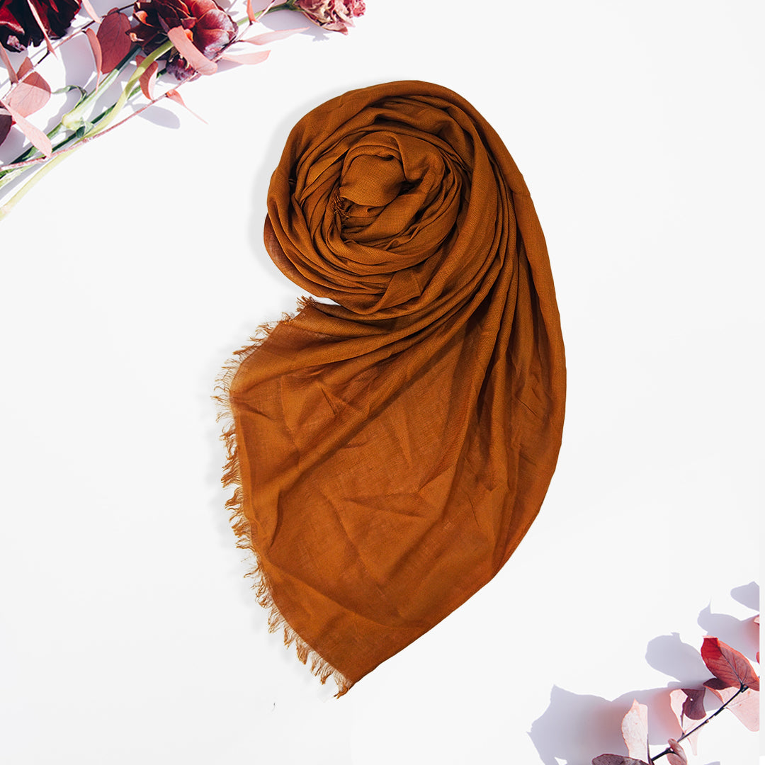 Elegant Regular Scarf - Mustard