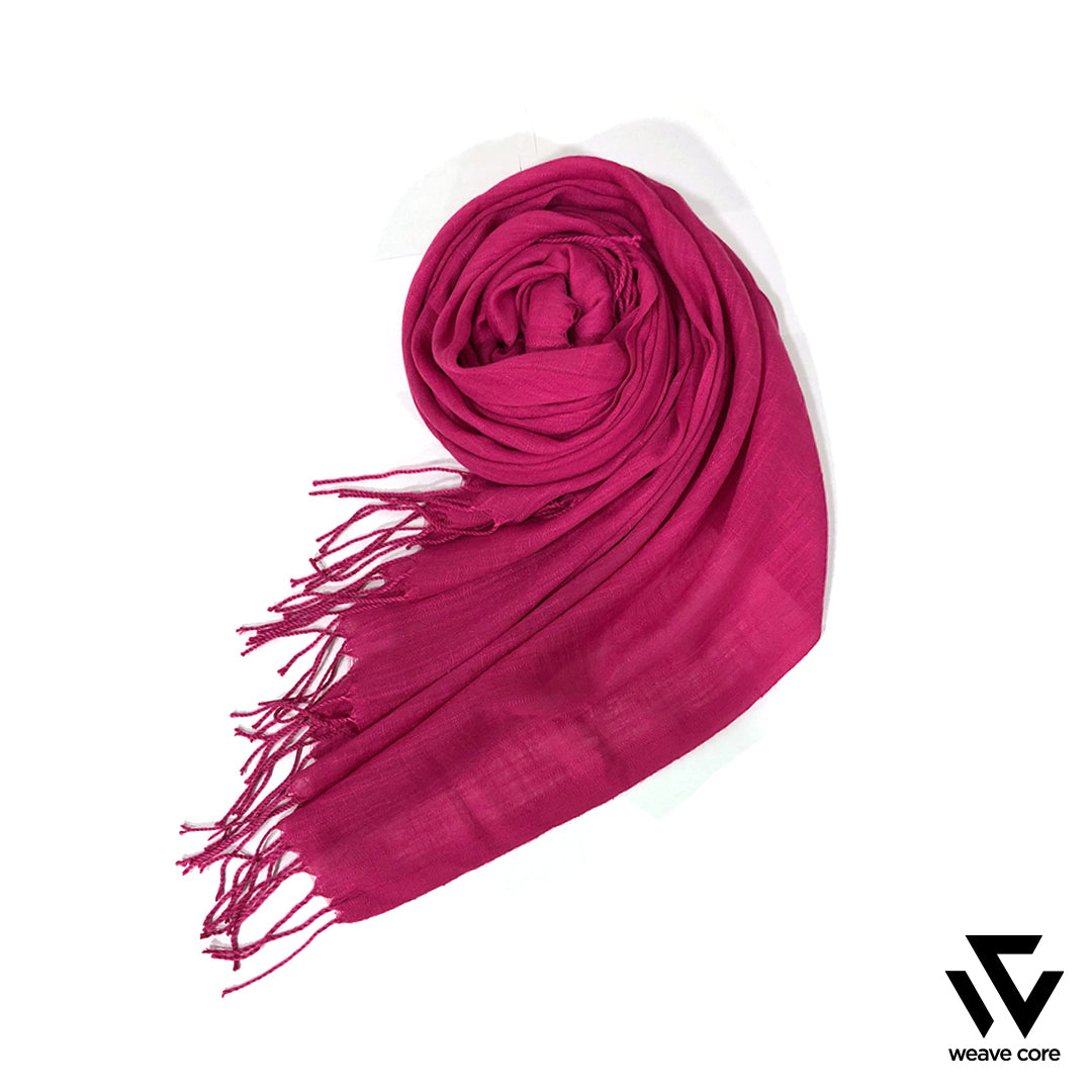 Turkish Textured Scarf-Hot Pink