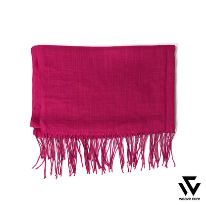 Turkish Textured Scarf-Hot Pink