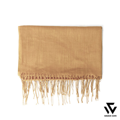 Turkish Textured Scarf-Khaki