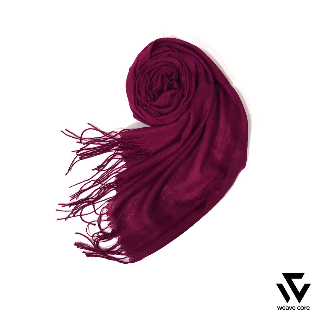 Turkish Textured Scarf-Magenta