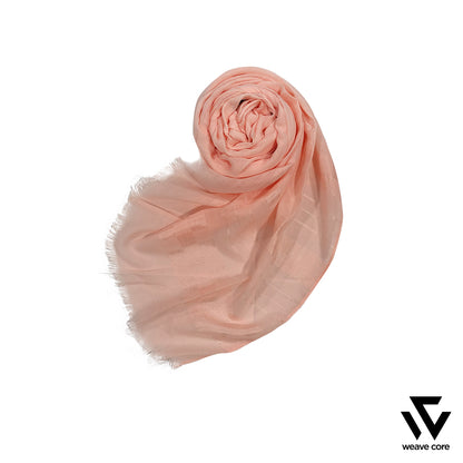 Turkish Sleek Textured Scarf-Tea Pink