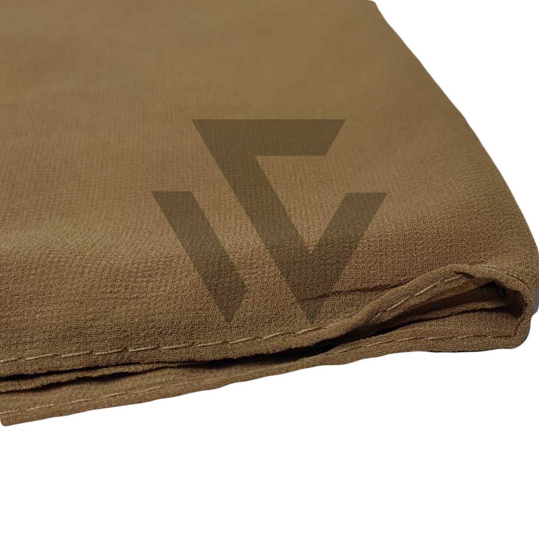 Solid Chiffon Scarf - Camel Brown