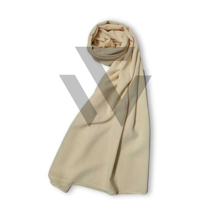 Solid Chiffon Scarf - Soft Yellow