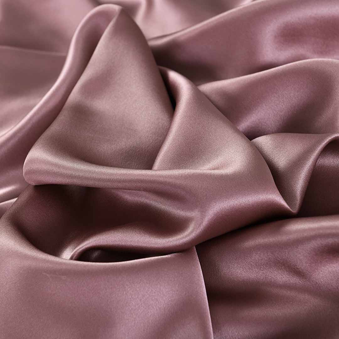 Plain Silk Scarf - Tea Pink